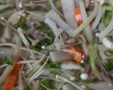 豚こまぎれとたくさんの野菜味噌汁作り方5写真