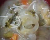 豚こまぎれとたくさんの野菜味噌汁作り方8写真