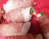 豚肉のカニカマインゲン巻き作り方2写真