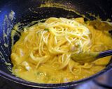 鶏もも肉と人参セロリ野菜クリームパスタ♪作り方11写真