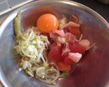 簡単♪卵1個でふわふわ濃厚！山かけ海鮮丼作り方5写真