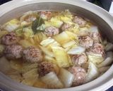 土鍋で作る♪白菜とハンバーグのコトコト煮作り方10写真