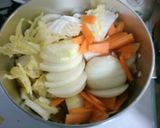 白菜 玉ねぎ 卵の コンソメ醤油煮込み！作り方4写真