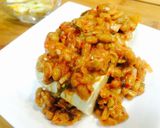 簡単！豆腐キムチ納豆！毎日のおつまみ作り方3写真