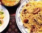 ブラウンマッシュルームとアサリのパスタ作り方4写真