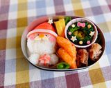 クリスマス キャラ弁♡プレゼントサンタ作り方5写真