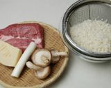 土鍋炊飯☆豚の角煮丼作り方1写真