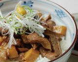 土鍋炊飯☆豚の角煮丼作り方7写真