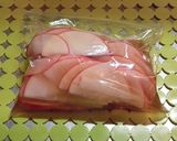 赤大根の甘酢漬けとブーケレタス添え作り方1写真