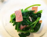 ほうれん草のホットサラダ作り方4写真