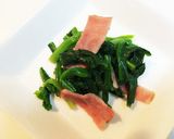 ほうれん草のホットサラダ作り方5写真