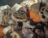 レンジ圧力鍋で牛すじと根菜の煮物作り方7写真
