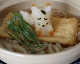 可愛い大根おろしアートきつねさんうどん鍋作り方9写真