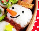 クリスマスお弁当・スノーマン作り方2写真
