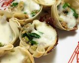 たこ焼器で手軽に鯖缶餃子♡チーズ焼き！作り方5写真