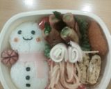 雪だるまのおにぎり♪作り方5写真