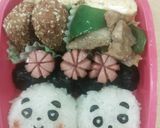 ﾌﾞｻｲｸパンダのおにぎり。作り方5写真