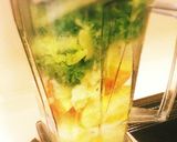 グリーンカールりんごレモン生姜スムージー作り方1写真