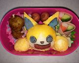 妖怪ウォッチ ゴルニャン キャラ弁 簡単作り方4写真