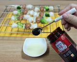健康おやつ・紅参餅串焼き!作り方7写真