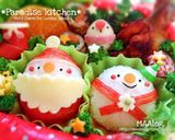キャラ弁＊簡単♪クリスマスわくわく弁当作り方5写真