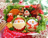 キャラ弁＊簡単♪クリスマスわくわく弁当作り方6写真