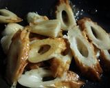 お弁当に！竹輪炒めゴマ風味作り方4写真