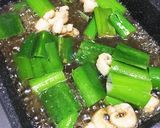鶏皮1枚、ねぎで甘辛^o^作り方3写真