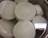ボリュームおもてなし大根のひき肉詰梅風味作り方1写真