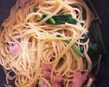 ランチ！ほうれん草のさっぱり和風パスタ作り方5写真