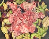 ゴーヤとなすの夏野菜麻婆作り方5写真