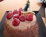 生チョコクリームのクリスマスケーキ作り方13写真