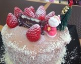生チョコクリームのクリスマスケーキ作り方14写真