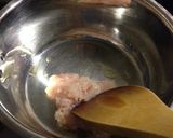 残った白菜で、鶏ひき肉の簡単スープ作り方2写真