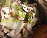 残った白菜で、鶏ひき肉の簡単スープ作り方3写真