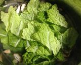 残った白菜で、鶏ひき肉の簡単スープ作り方5写真