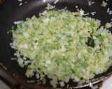 たっぷりネギが美味しい節約チリソース丼作り方2写真