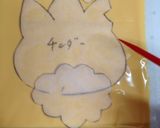妖怪ウォッチ キャラ弁 ジバニャンサンタ作り方3写真