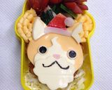 妖怪ウォッチ キャラ弁 ジバニャンサンタ作り方8写真