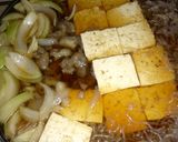 熱々！フライパンで簡単牛スジ肉豆腐☆作り方5写真