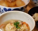 豆腐入り♬ふんわり鶏団子の野菜あん作り方4写真