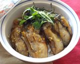 浜松名物☆絶品甘辛ダレで【牡蠣かば丼】作り方6写真