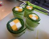 お弁当に☆ミモレットときゅうりの巻きもの作り方6写真