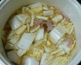 白菜とベーコンのあっさりクリームスープ作り方7写真