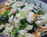 ひじき＆かぶの葉の混ぜご飯作り方4写真