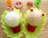 キャラ弁＊簡単♪クリスマスアニマル弁当作り方3写真