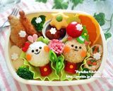 キャラ弁＊簡単♪クリスマスアニマル弁当作り方6写真