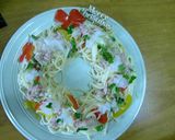 超簡単！スパゲティでクリスマスリース風作り方5写真