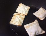 餃子の皮で!大葉のとろ〜りチーズ揚げ作り方4写真