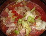鶏とキャベツのトマト煮スープ☆ミルク入り作り方3写真